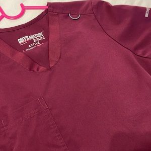 Greys Anatomy Active Spandex Stretch Scrub Set